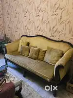 Solid antique style sofa big