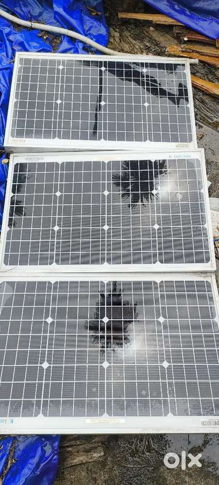 Solar panel loom solar 5O watt monoperk 3panels& amcismart pwm
