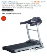 lltm09 treadmill price 2.5hp