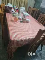 10 feet long dining table with 7 chairs