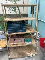 Shop racks white colour strong