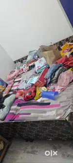 Bed and cabinet