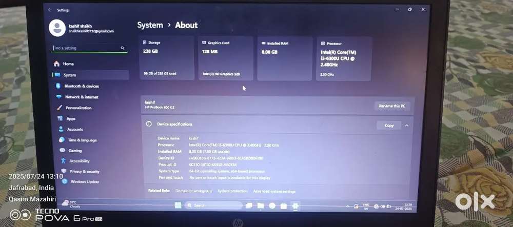 HP Probook 650 G2