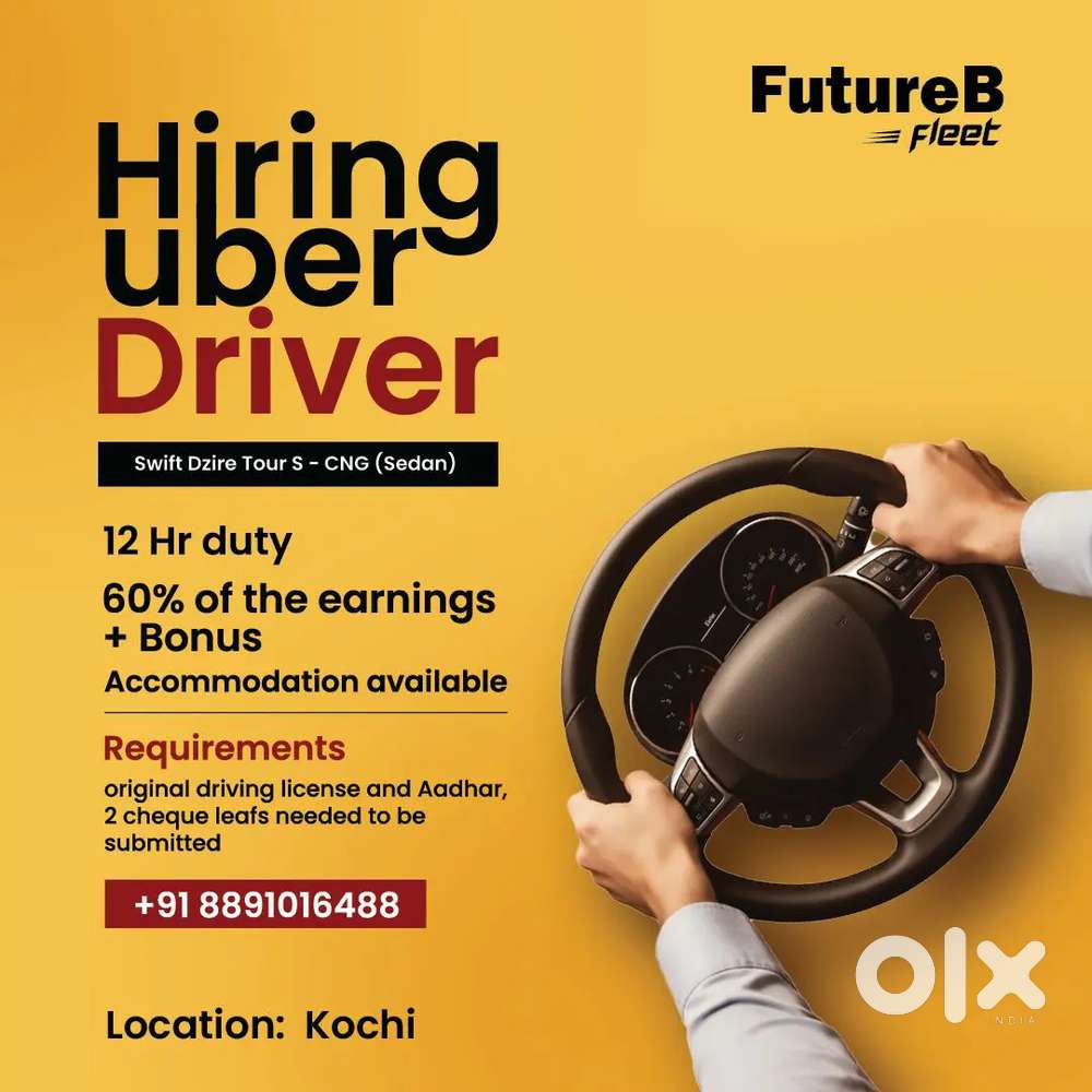 We are hiring uber drivers