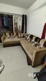 L shape sofa available in new condition