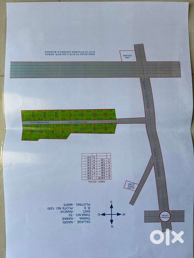 General plot in Nagri Kanke Ranchi to Patratu Road Marg