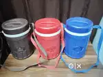 Well Insulated tiffin set with 4 container and one salad plate
