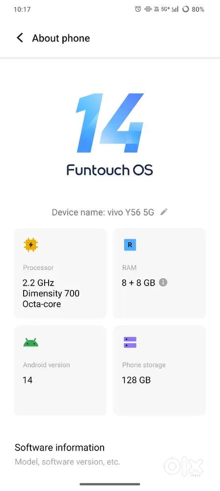 Vivo y56 good mobile exlent condition