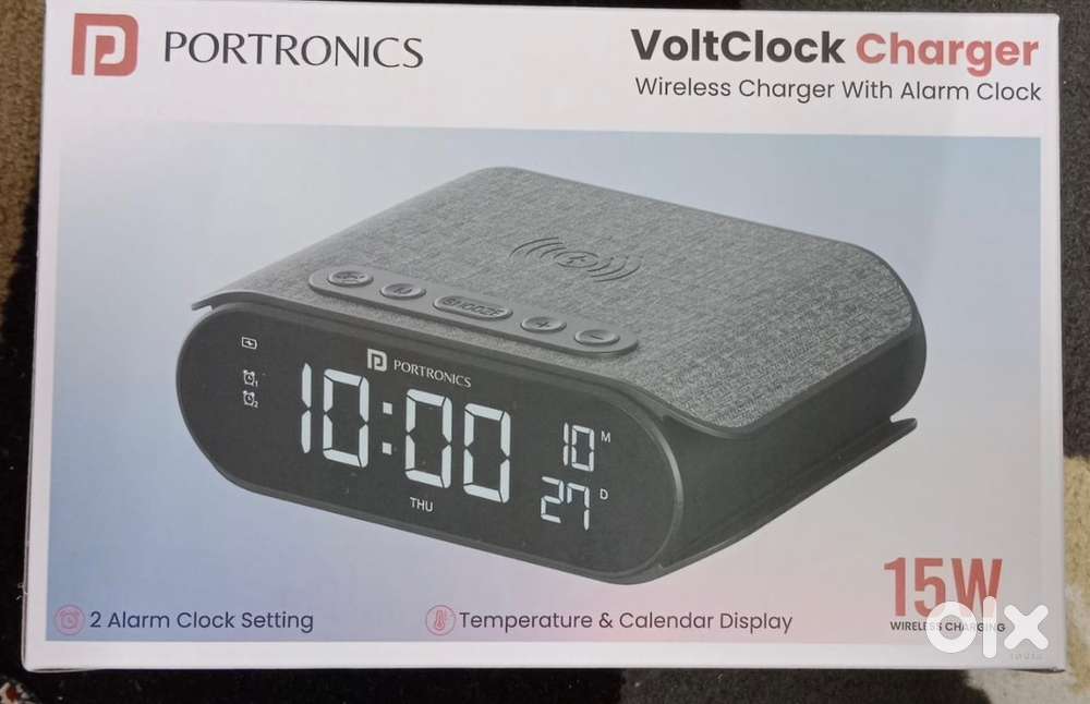 Wireless charger cum Alarm clock