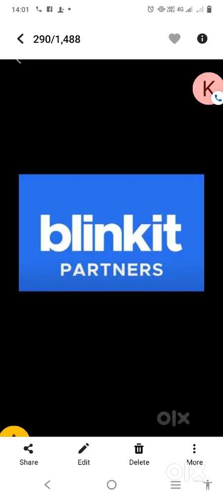 Hiring for Bharuch blinkit delivery boy job