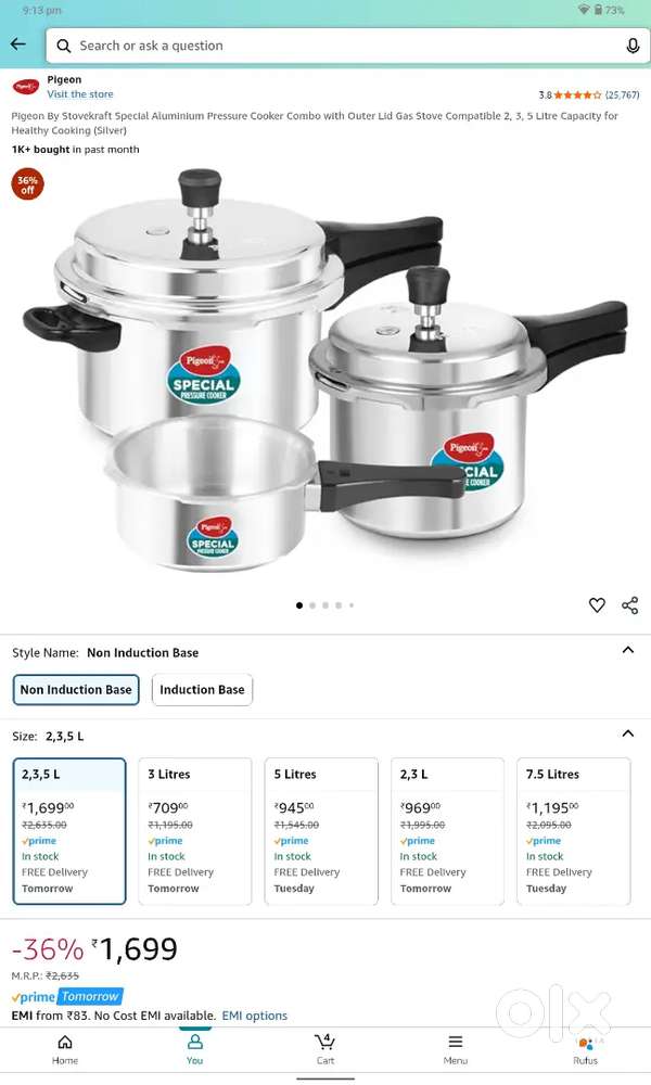 Brand new cooker set of three