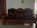Wooden sofa 5 seater