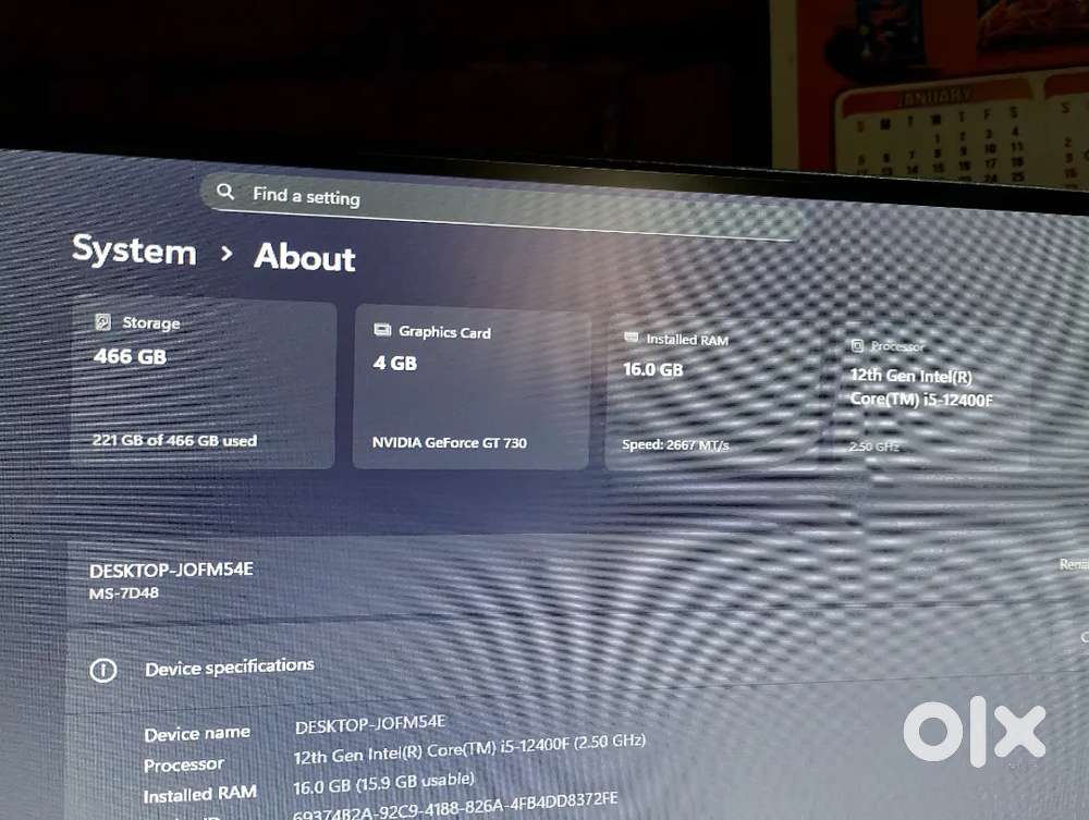 MSI COMPUTER NEW NO USED