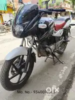 Bajaj Pulsar 150 black and white