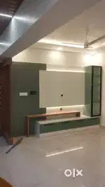 All wooden furniture work and aluminium partition 160