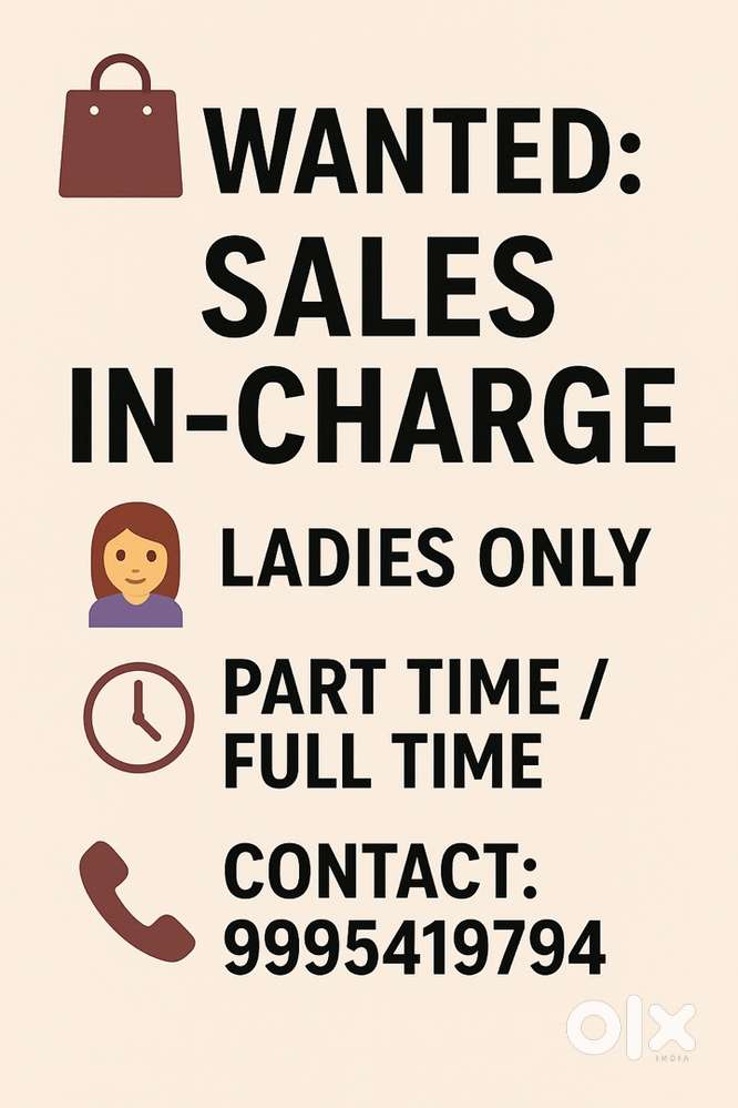 Sales in charge
