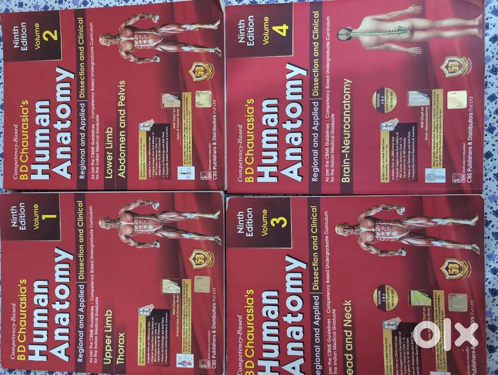 BDC 9th edition human anatomy books