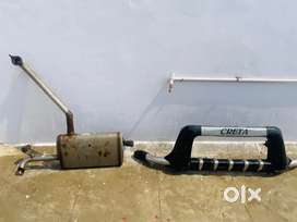Creta- used silencer and front bumper guard.