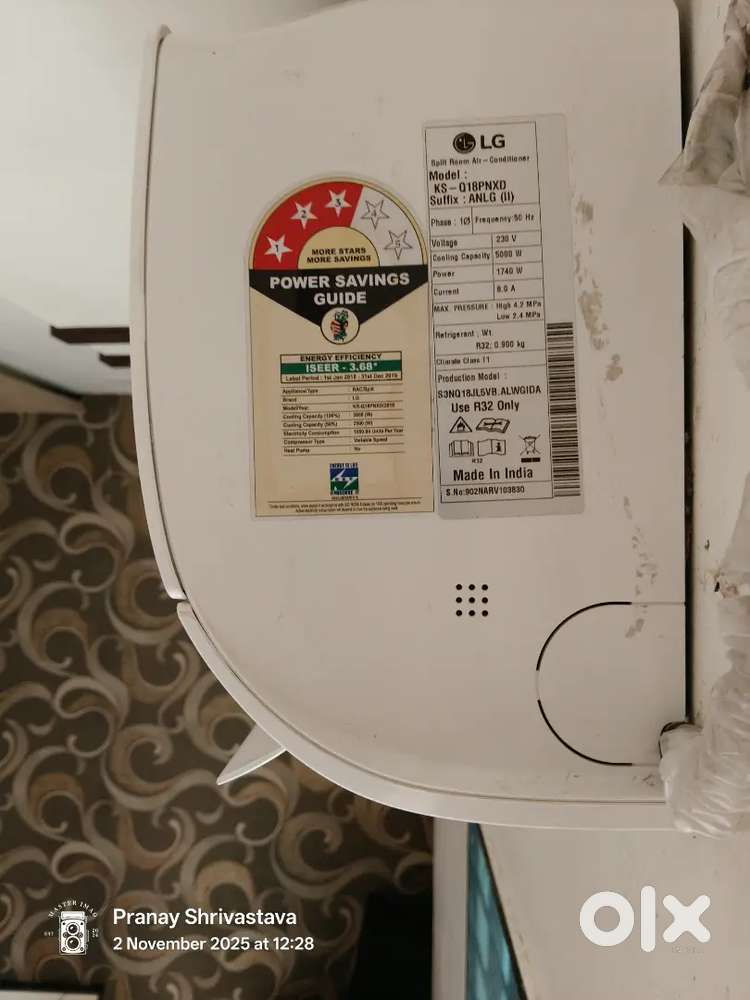 LG Dual Inverter 3 Star AC with 10 Years Warranty