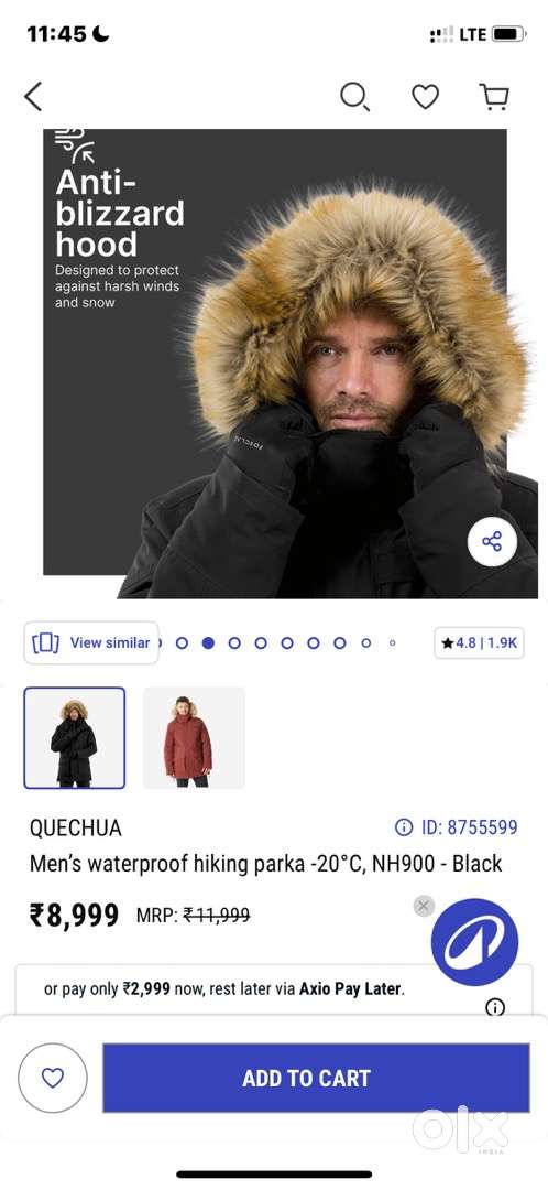 Winter jacket from decathlon