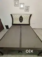 Queen size double bed ( new condition,polished,2 years old)
