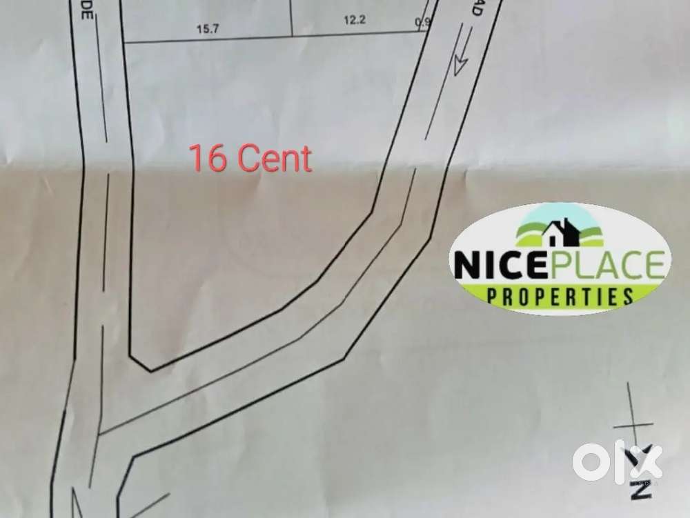 16 cent's residential land for sale per cent ₹ 4.5 lakhs at Vattukkunu