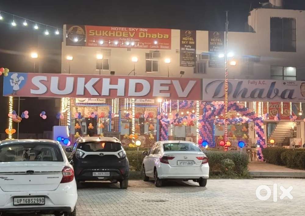 Sukhdev Dhaba and restaurant with 8 Rooms available for 90,000 rent