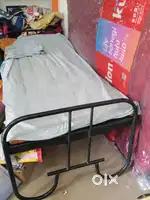 Single steel bed