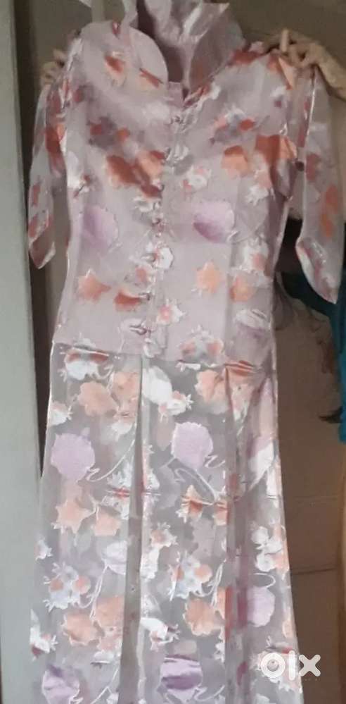 Multi colour party wear dress