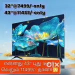 Wednesday offer$ sony new 43 inch smart Android led tv @11334