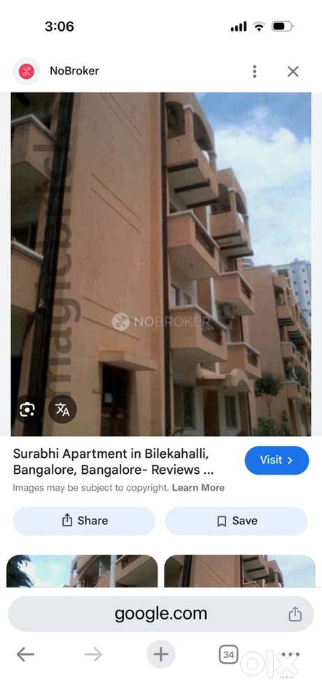 Well maintained 3bhk, 3 bathrooms available for rent