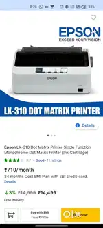 EPSON LX-310 DOT MATRIX PRINTER
