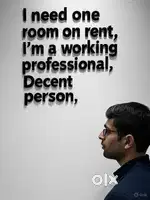 I'm decent working professional looking for room in sharing or single