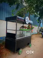 Food cart  black colour 6×3