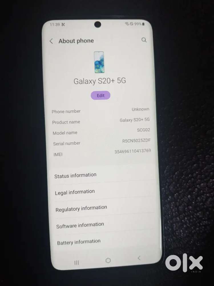 Samsung Galaxy S20 Plus 5G in Immaculate for Urgent Sale