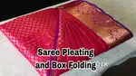 Saree pre pleating and box folding