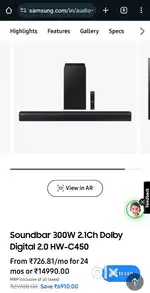 Samsung Home theater 2.1