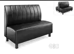 3 seater restaurant sofa with stripes model and beautiful design