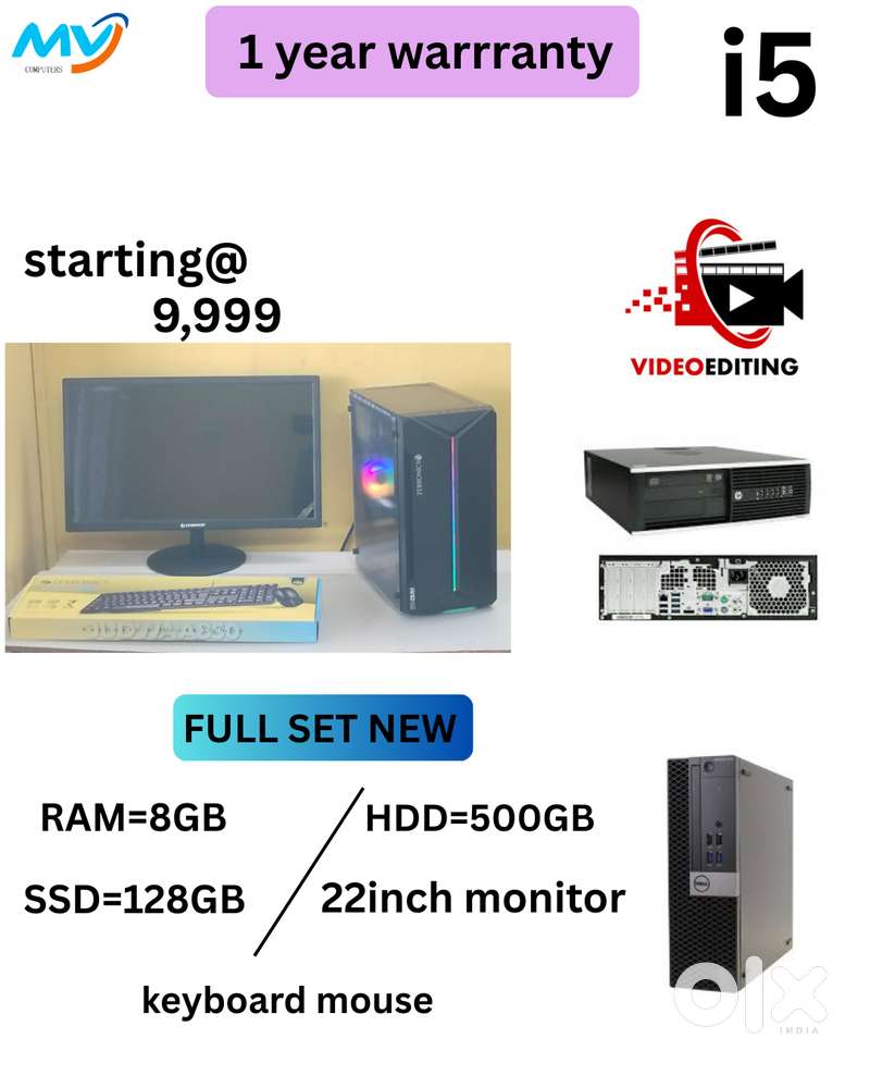 Desktop Laptop CPU Full Set i3-i5-i7 Available @ Low Price