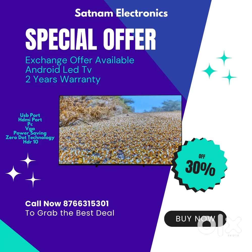 42 INCH ULTRA SLIM LED TV WITH WARRANTY 4K