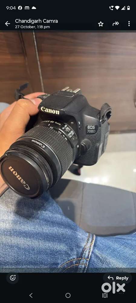 700d canon DSLR camra 18-55 lence flip desplay all ok