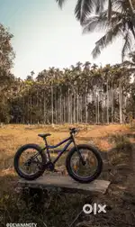 WALTX DUNE 3 MATTE PITCH BLACKAZURE BLUE GRAPHICS FAT BIKE FOR SALE.