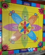 Carrom board both sides useful Hand painted  mats
 quantity 8 pieces