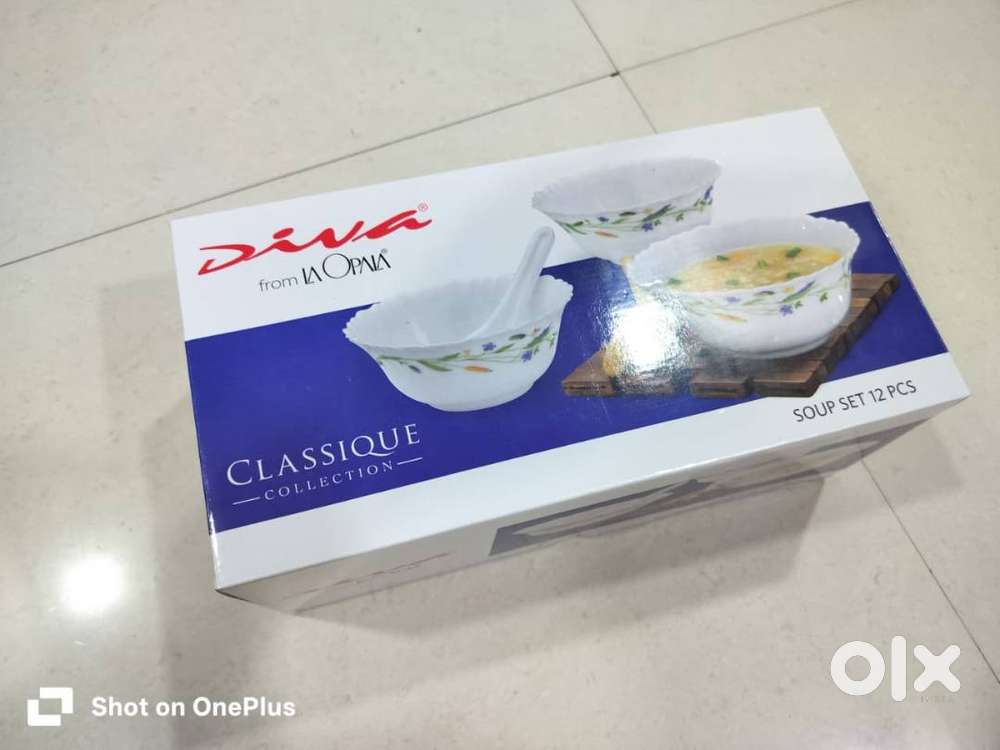 Diva Laopala Blue Mystique Soup Set – 12 Pieces  Brand New  Elegant