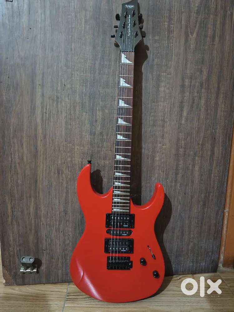 New Electric guitar and amplifier combo with cable