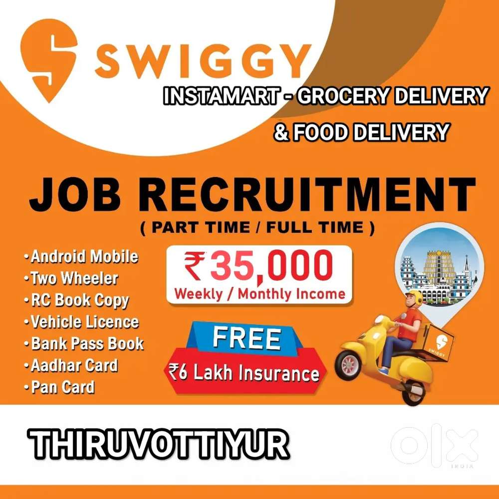SWIGGY THIRUVOTTIYUR INSTAMART 10MINS GROCERY DELIVERY & FOOD DELIVERY