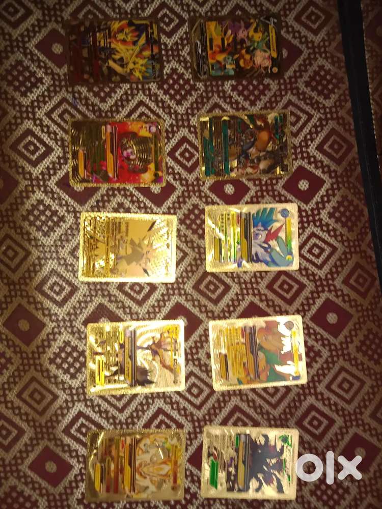Golden pokemon card
