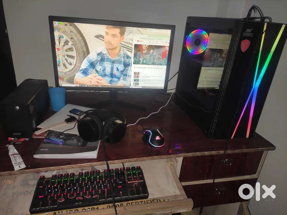 Gaming+ video editing pc 1 year old new condition hai