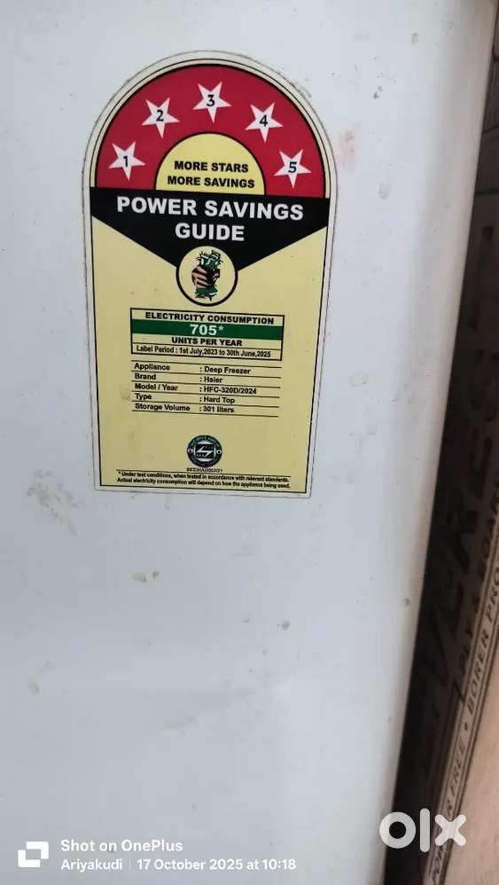 Haier freezer