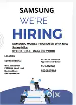 Required Brand Promoter for leading electronics company
